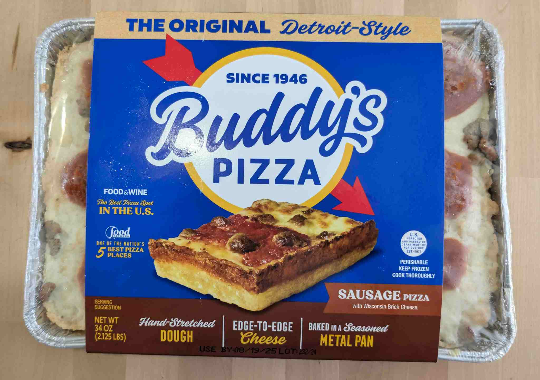 Buddy's Frozen Detroit Style Sausage Pizza: Does It Live Up to the ...